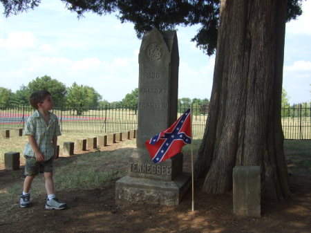 STEPHEN AT A CONFEDERATE CEMETARY FRANKLIN,TN