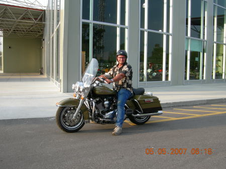 My Hubby and his bike