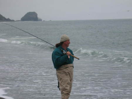 Fishing at the mouth of the Klamath