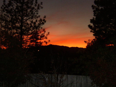 Sunset in my backyard