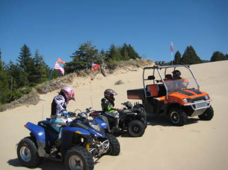 our toys on the dunes