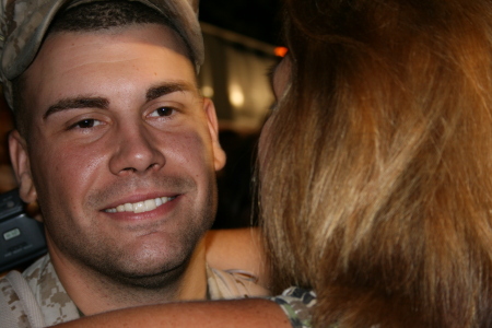 my son, Kasey, coming home from Iraq