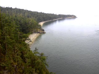 View from Deception Pass Bridge 8/08