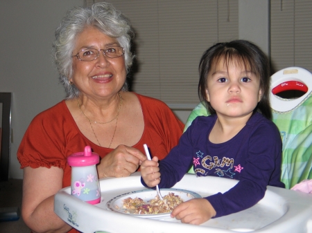 Mom and my niece Tori (Henry's daughter)