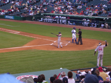 Redsox/Rangers down in Texas