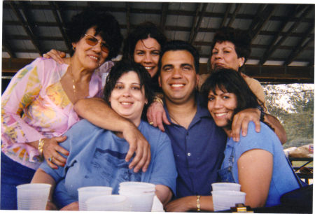 My aunts, cousin sister, brother and me