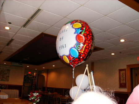 A big ballon for a great reunion of friends