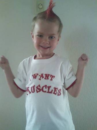 I think he wants muscles