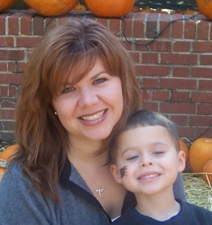 My beautiful wife and son
