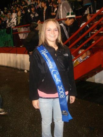 Granddaughter Kelsey gets Homecoming Lady 2008