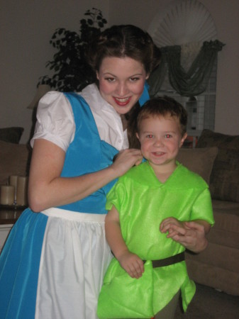 Mandy & William as Belle & Peter Pan