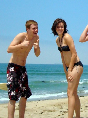 Jake and Kate at Sunset Beach summer '08