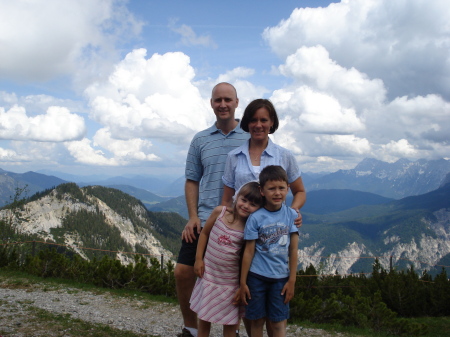 hiking in the German Alps near Garmish