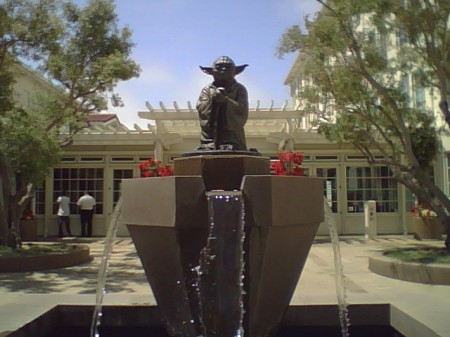 Yoda water fountain