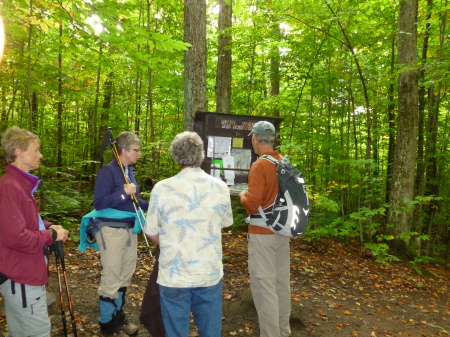 Logging out at Mnt. Arab trail head, day 1