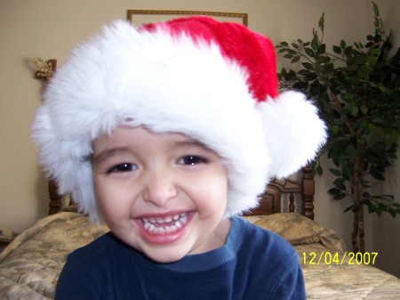 Happy Santa Hat Picture