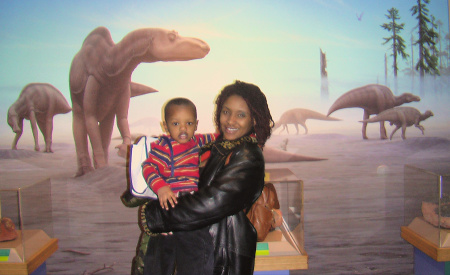 me and son at Natural Science  Museum