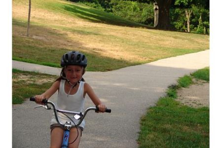 Bike ridin' Maisie