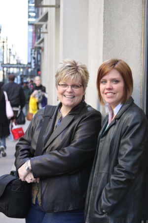 Me and my eldest shopping in Chicago.