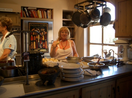 Becky in Tamale Cooking Class