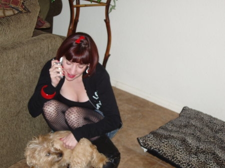 My Daughter La Donna and her puppy Zoey
