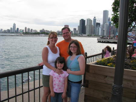 Paul, the girls and I in Chicago, June, 2008