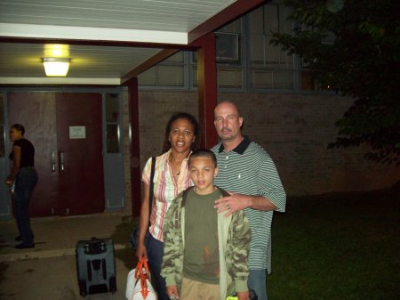 Tina, Joshua, and me at Joshua's Graduation