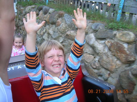 Storyland - First time on a a roller coaster
