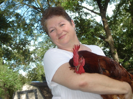 Me and "RED" my rooster