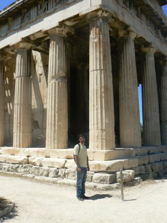 vasilis at temple of hephaistos