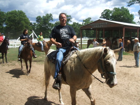 Jim horse back riding