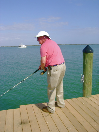 Bill fishing for Snook