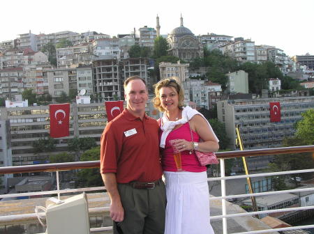 Deb and me in Kusadasi, Turkey - May 2008