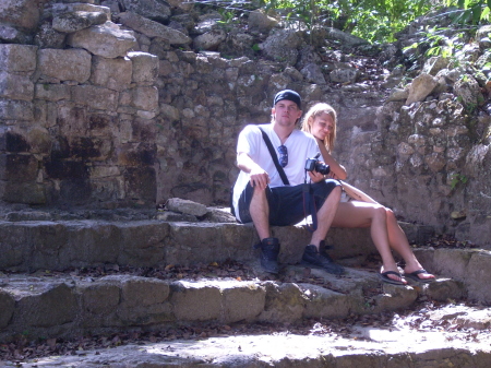 Jessika and Dan at Coba Yucatan