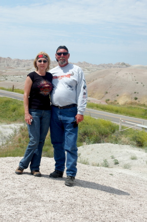 Rhonda and I at the Badlands, South Dakota