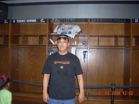 in Dallas Cowboys Locker Room