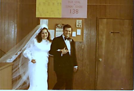 Dave and Cindy's wedding day 3/25/72