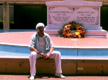 Visiting King memorial in Atlanta