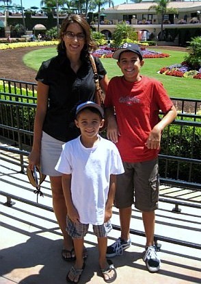 The kids and I at Del Mar