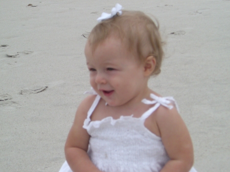 Lilly on the beach