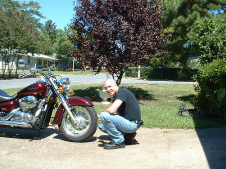 Bald w/bike