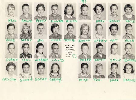 Ramona Elementary / 5th Grade / 1961