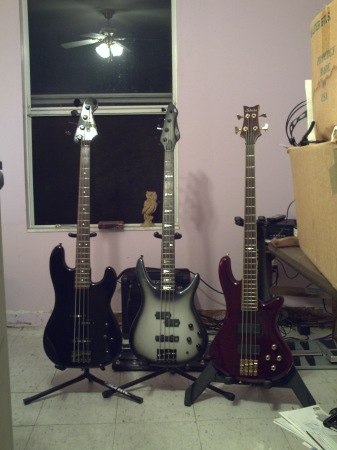 Jeff Lutes' Bass Guitars