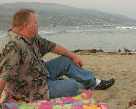 Bryan ocean gazing... love Malibu!