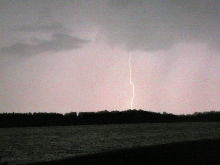 I got lightening over the Columbia River yes