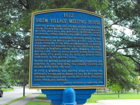 sign outside former metting house