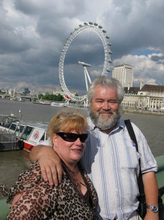 Bob and I on Westminster Bridge 8-8-08