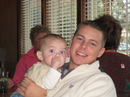 Uncle Brandon, oldest son with Grandson Owen