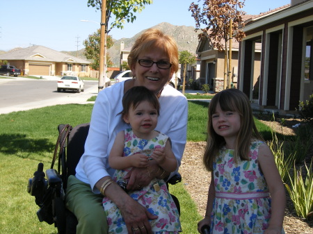 Easter with my grand daughters.