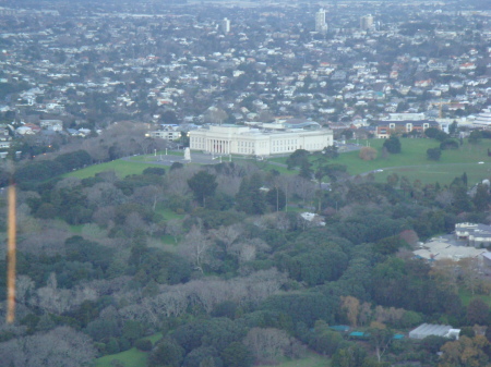 Looking down from Sky City in Auckland